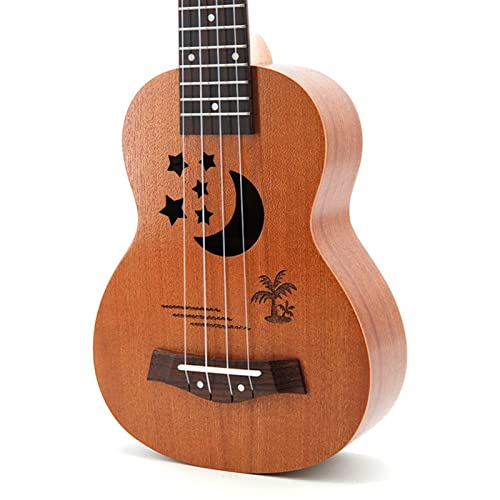 ukulélé Voyage Cartoon 21 Pouces Ukulele Sapele Small Guitare Hawaiian Strap Strap Tuner Nylon (Color : Moon) - Les Beatles, Paul McCartney, John Lennon, RIngo Starr, George Harrison ukulélé Voyage Cartoon 21 Pouces Ukulele Sapele Small Guitare Hawaiian Strap Strap Tuner Nylon (Color : Moon) – Image 3