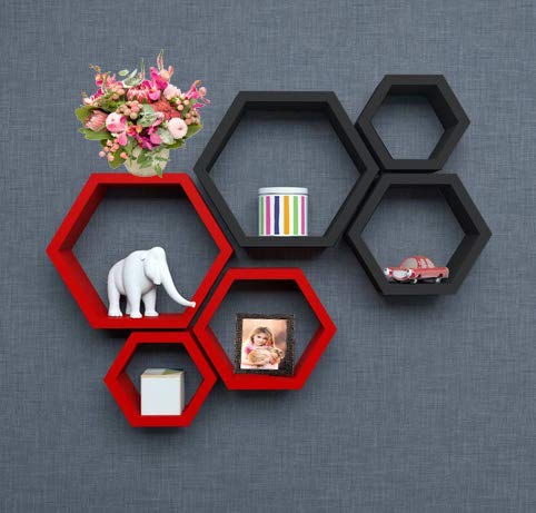36% OFF on Aparios Hexagonal Shape Wall Shelves