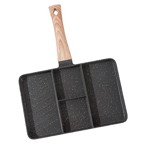 Cabilock Ergonomic Non Stick Egg Frying Pan Multi Function Breakfast Cooking Accessory for Steak and Eggs Easy to Clean with Comfortable Scalding Handle for Prep