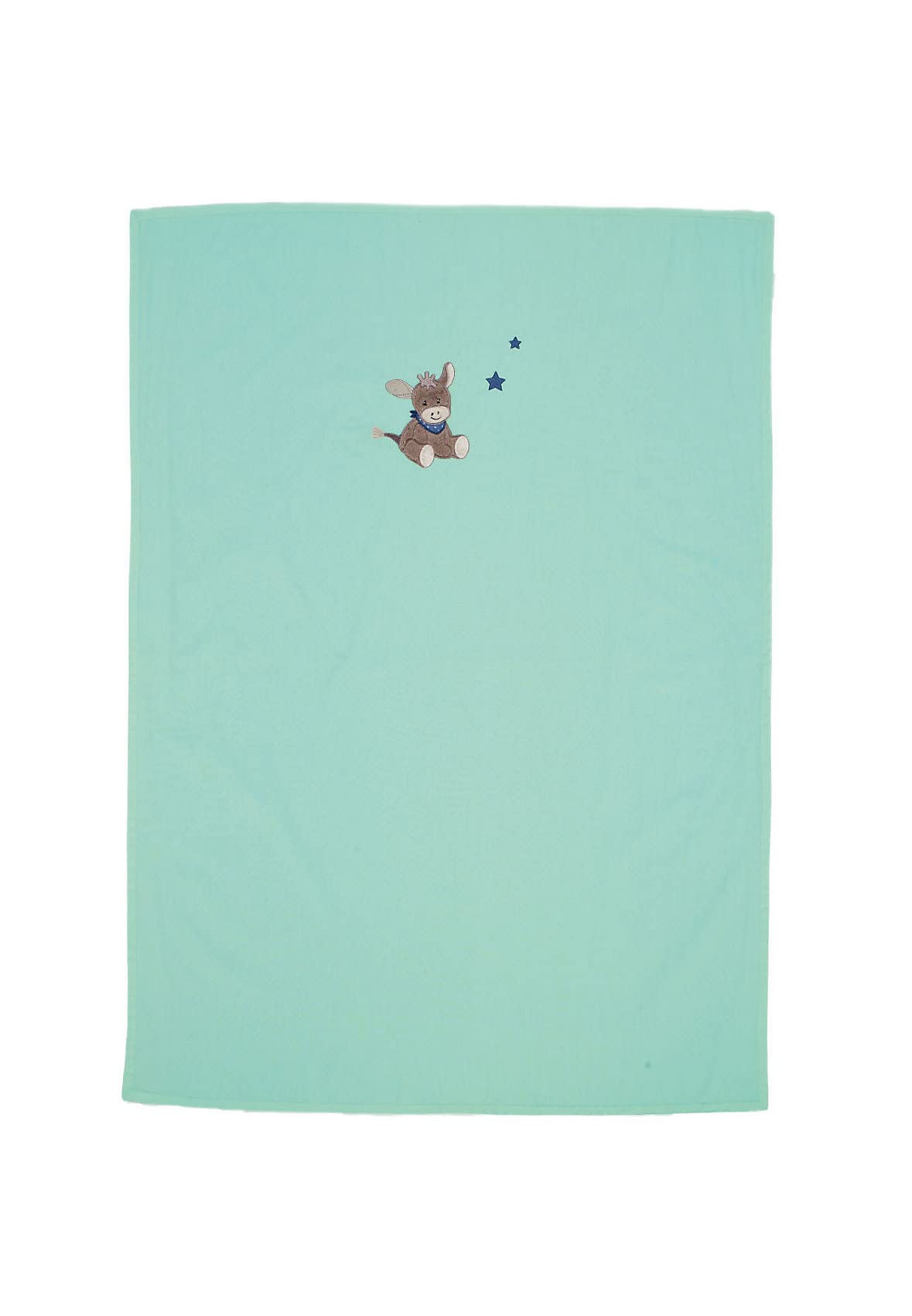 Copertina con protezione UV Emmi L'Asinello, Età: Per neonati, 70 x 100 cm, Turchese