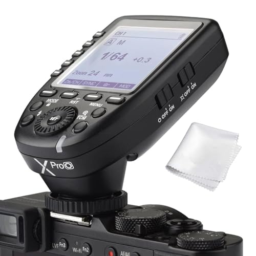 Godox Xpro-O for Olympus Panasonic TTL Wireless Flash Trigger 1/8000s HSS TTL-Convert-Manual Function Large Screen Slanted Design 5 Dedicated Group Buttons 11 Customizable Functions
