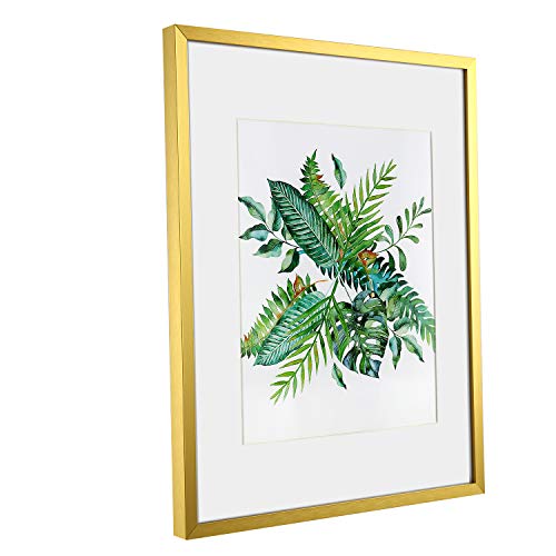 ONE WALL Fotorahmen aus Aluminium, einwandig, goldfarben 11x14 inch – Bild 4