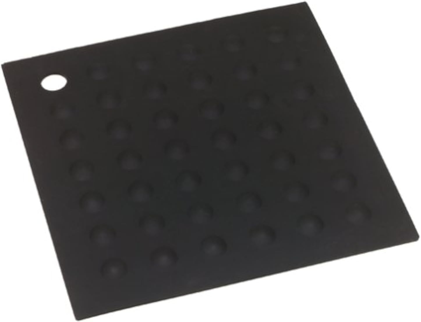 Lamson Original Silicone Hotspot - 7" x 7" Pot Holders for Kitchen, Black Hot Plate & Silicone Pad, Heat Resistant to 450°F, BPA Free, Dishwasher Safe, Slip Resistant, Professional Use