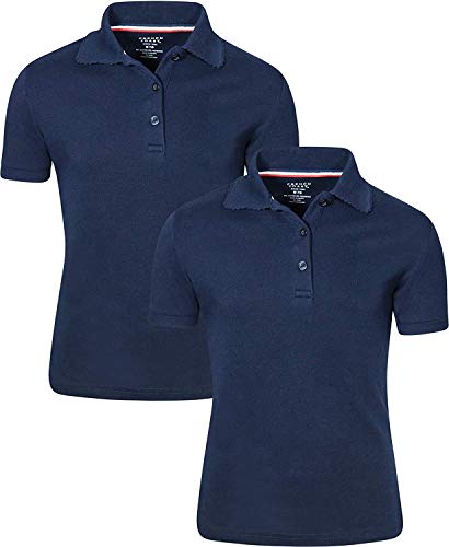 French Toast Kid Girl's 2-Pack Short Sleeve Polo Shirt School Uniform