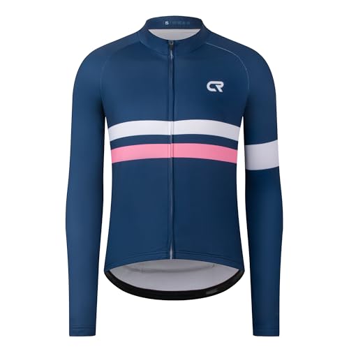 Coconut Ropamo CR Camisa de ciclismo masculina manga longa com 3 + 1 bolsos com zíper camisa de cicl