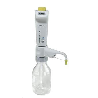 BRANDTECH SCIENTIFIC 4630330 Dispensette S Organic Digital Bottletop Dispenser with Standard Valve, 0.5 mL - 5 mL Capacity