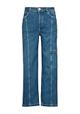 Mid rise-Bundhöhe Jeans Hose, Loose Fit