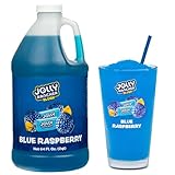 JOLLY RANCHERยฎ Blue Raspberry Frozen Beverage Mix โ Fruit Flavor Slushie Mix for Machine, 1/2 Gallon Bottle โ Frozen Drink Concentrate, 5:1 Ratio for Slushie & Frozen Drink Machines