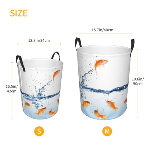 Grand panier à linge imprimé poisson panier pour rangement chambre