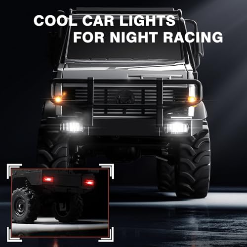 Image of 1 /18 RC Semi-Truck for Adults, MN-333 Unimog Off-Road RC Rock Crawler, 4WD RC Truck RTR Transport Car Alloy Model for Hobby Toy Gifts (Green)
