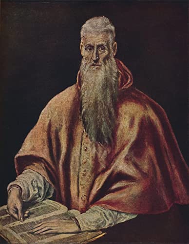 Posters El Greco Saint As Cardinal décoration murale vintage pour chambre élégante