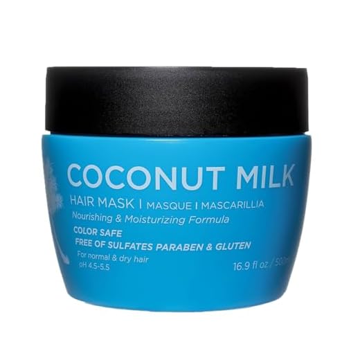 Luseta Coconut Milk Hair Mask 16.9 oz Hydrating Hair Treatment Repair & Restore Damaged Hair, Sulfate Free