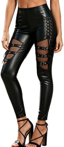 Nihsatin PU Leather Pants for Women