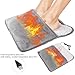 Qinlenyan Electric Foot Warmer Fast Heating Heated Foot Warmers Constant Temperature Auto Shut-Off Electric Heating Pad for Feet,Detachable Easy to Clean Feet Heating Pad 11.8” x 11.8” 1pc