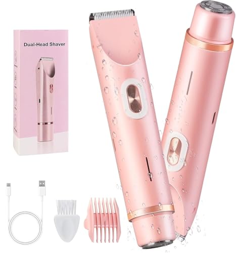 Rasoir Electrique Femme, 2 en 1 Tondeuse...