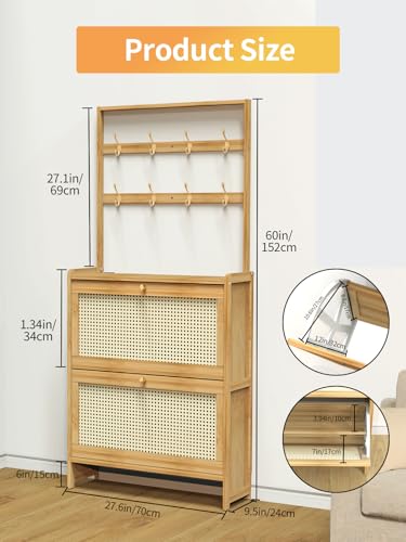 bamboo shoe rack