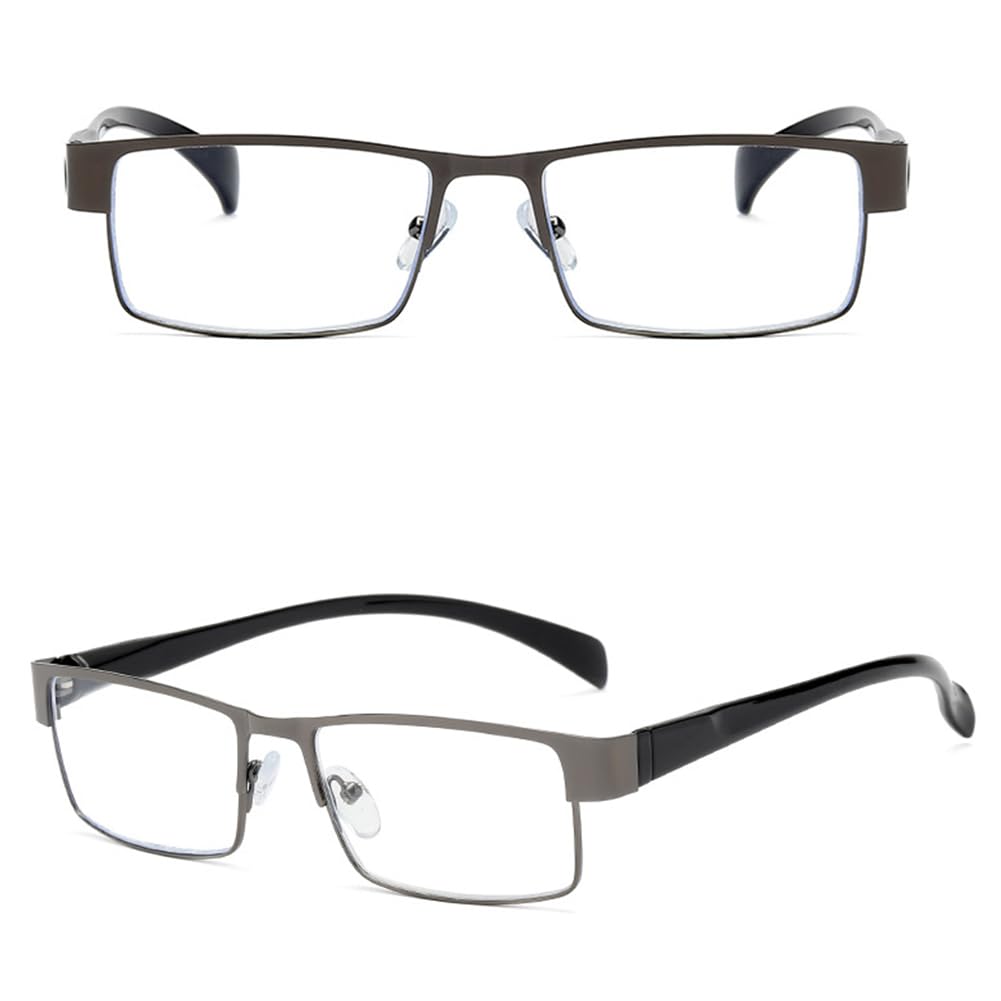 JIETIAN Herren Business Anti-Blaulicht HD Lesebrille, 1.56 Asphärische Harzlinse Leser/Anti-Strahlung,02,+2.5