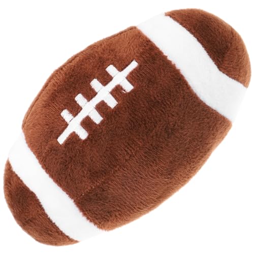 Kisangel Dog Plush Football Pet Ball Toy Dog Plush Rugby-Shaped Dog Chew Toy Funny Dog Toys