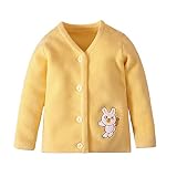 Knit Cardigan Sweaters for Infant, Baby Girls Cardigan Knit Sweater V-Neck, Toddler Cute Cartoon But