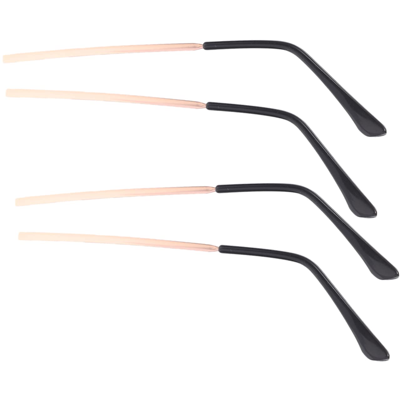 Baluue 10paires Jambes De Lunettes De Soleil Métal Remplacement Pour Lunettes Accessoires Élégants Et Antidérapants Doré