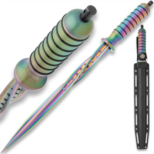 K EXCLUSIVE Titanium Spiral Dagger | Quad-Edged Spiral Blade