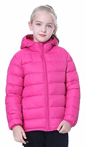 Image of Hooded Puffer Jackets for Boys and Girls - Lightweight and Packable - Autumn and Winter Coat, Warm and Comfy