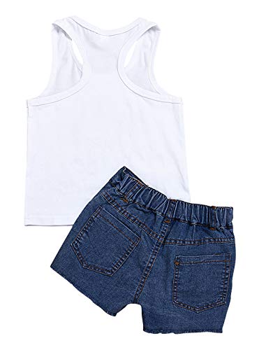 WonderBabe Traje de verão infantil infantil bebê menina colete colete sem mangas girassol camiseta +