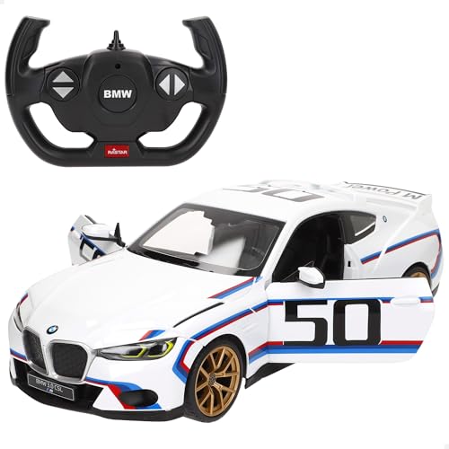 COLORBABY RASTAR Coche teledirigido BMW 3.0 CSL, Licencia Oficial, Escala 1/14, 2.4 GH.z, 6 direcciones, Funciona con Pilas, Coches teledirigidos, Juguetes a Partir de 6 años (41289)