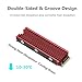MHQJRH NVMe Heatsinks for M.2 2280mm SSD, Aluminum Alloy, Double-Sided Cooling, Easy to Install