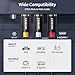 XANHAM 3RCA to 3RCA Cable 3.3 Feet Gold-Plated Contacts 3 RCA Male to Male Audio Cable for Speaker, Hi-Fi Systems, Home Theater, HDTV, etc.