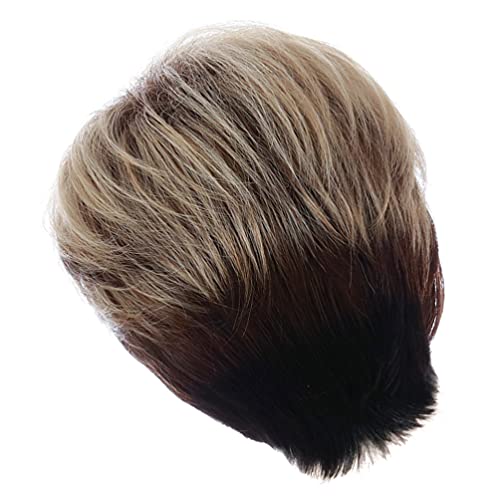 Beaupretty Cinza Prata Peruca Curta Sintética Aparência Natural Peruca Resistente Ao Calor Peruca Ac