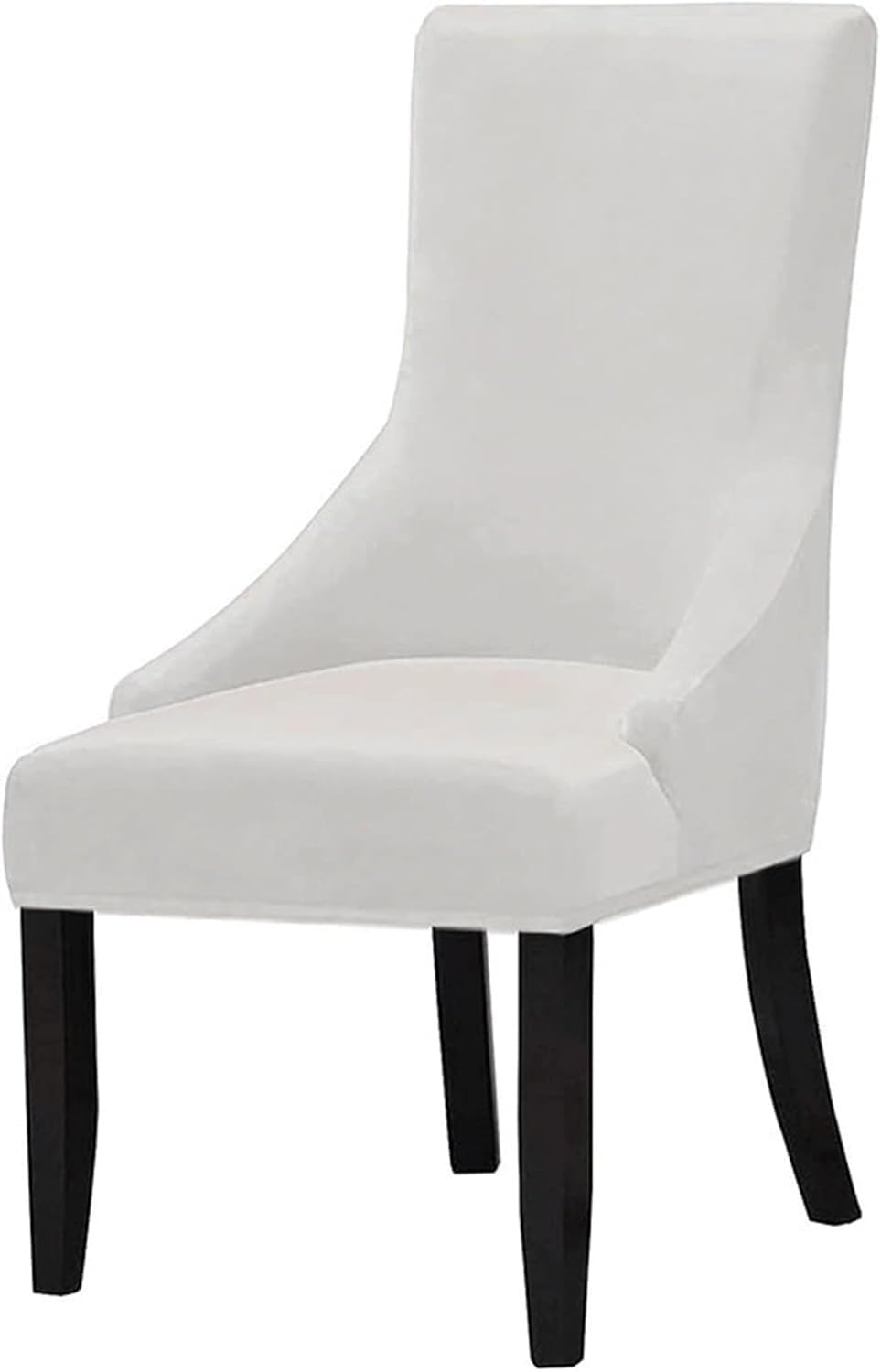 Housse de chaise extensible en velours pour salle à manger set de 4