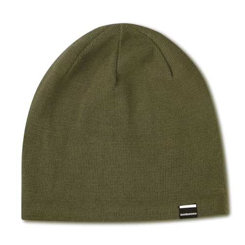 DAYOUKEWEI All Season Soft Warm 30% Wool Beanie Hats for Men Women, Fleece Lined Beanie Winter Caps Unisex Fashion Knit Cuffed Olive Green