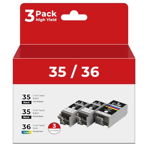 QIOCKTO PGI-35 CLI-36 Ink Cartridges for TR150 TR160 IP110 IP100 35 36 Ink
