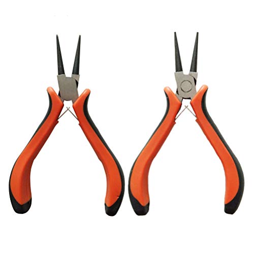 Jewelry Pliers,2pcs Jewelry Making Pliers Tools with Round Nose Pliers for Jewelry Repair,Wire Wrapping,Crafts,Jewelry Making Supplies