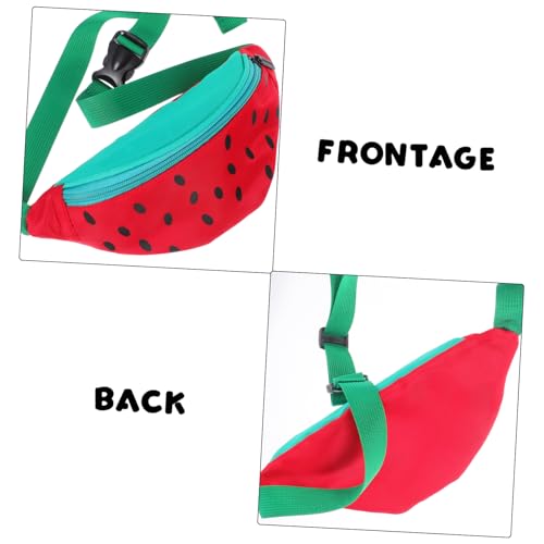 BESPORTBLE Cute Watermelon Crossbody Bag for Boy Girl Adorable Nylon Sling Purse Fun Design Versatile Small Wallet for Activities for Girls and Teens3