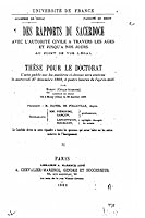 Des Rapports Du Sacerdoce Avec l'Autorit� Civile - Volume II 1517177022 Book Cover