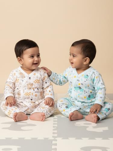 Image of The Mom Store Baby Romper Jabla Style For Boys And Girls | Cotton | Soft Infant Bodysuit | Trendy Stylish Sleepwear For Newborn Baby | Printed | Unisex Comfortable Everyday Baby Wear