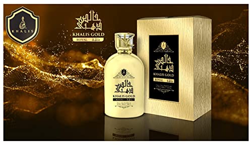 Khalis Gold Royal An Oriental Leather Perfume With Juniper Berries, Leather, Mint, Tonka Beans, Birch And Amber 3.4 Oz #TOP1