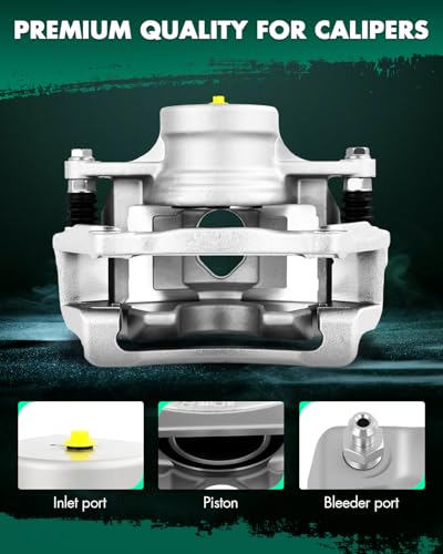 Image of SCITOO Front Driver & Passenger Side Disc Brake Calipers 19B6412A 19B6413A Compatible For Kia For Optima L4 2.0L 2011-2015,For Kia For Optima L4 2.4L 2015,With Bracket 2PCS