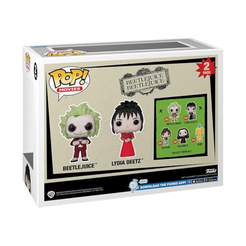 Funko Pop! Movies: Beetlejuice Beetlejuice - Beetlejuice and Lydia Deetz, 2-Pack