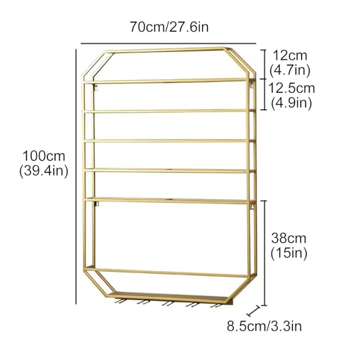 Soporte metálico para vino de pared, moderno y funcional miniatura 2