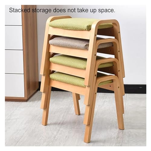 Tabouret décoratif en bois massif pour changer de chaussures - 7