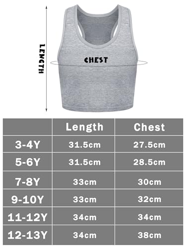 Image of Geyoga 8 Pieces Girls Dance Tank Top Racerback Crop Top Sleeveless Dance Outfit for Ballet Hip Hop Athletic Wear