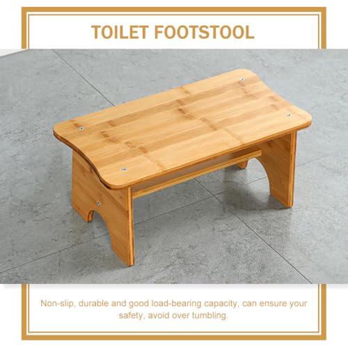 Tabouret en bois rectangulaire chic et robuste pour salle de bain - 7