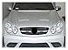 Compatible with Mercedes Benz CLK Class W209 CLK63 CLK550 CLK320 2003-2009 Front Grills Grille Upper Bumper Hood Mesh Air Intake Grille(Silvery)