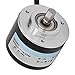 2 Phase Incremental Rotary Encoder 50mm IP50 PNP Output DC5 24V High Precision All Metal Gear Industrial Rotary Encoder for Automation Robotics CNC Machinery (1000P/R)