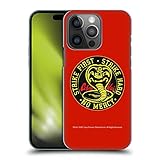 Head Hülle Designs Offizielle Cobra Kai Strike Logo Grafiken Harte Rueckseiten Handyhülle Hülle Huelle kompatibel mit Apple iPhone 14 Pro