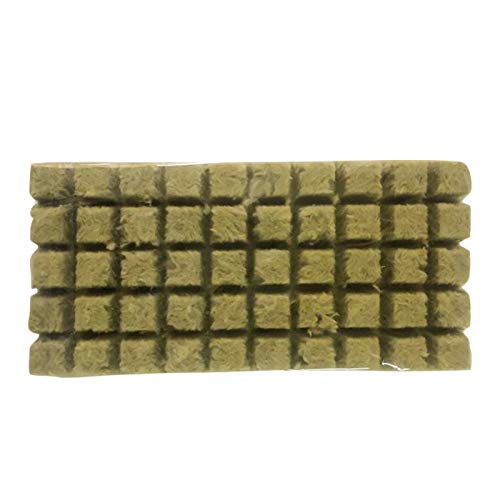 ZAK168 Rockwool/Stonewool Grow Cubes Starterblätter, Hydroponic Grow Rockwool Cubes Soilless Anbau Compress Base, Hydroponic Grow Medien für Stecklinge, Klonen, Pflanzenvermehrung, Samen Cover