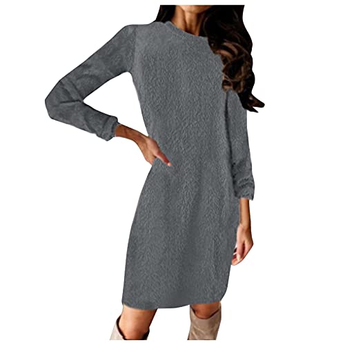 YOSUWOAI Kuschelpullover Damen Flauschig...